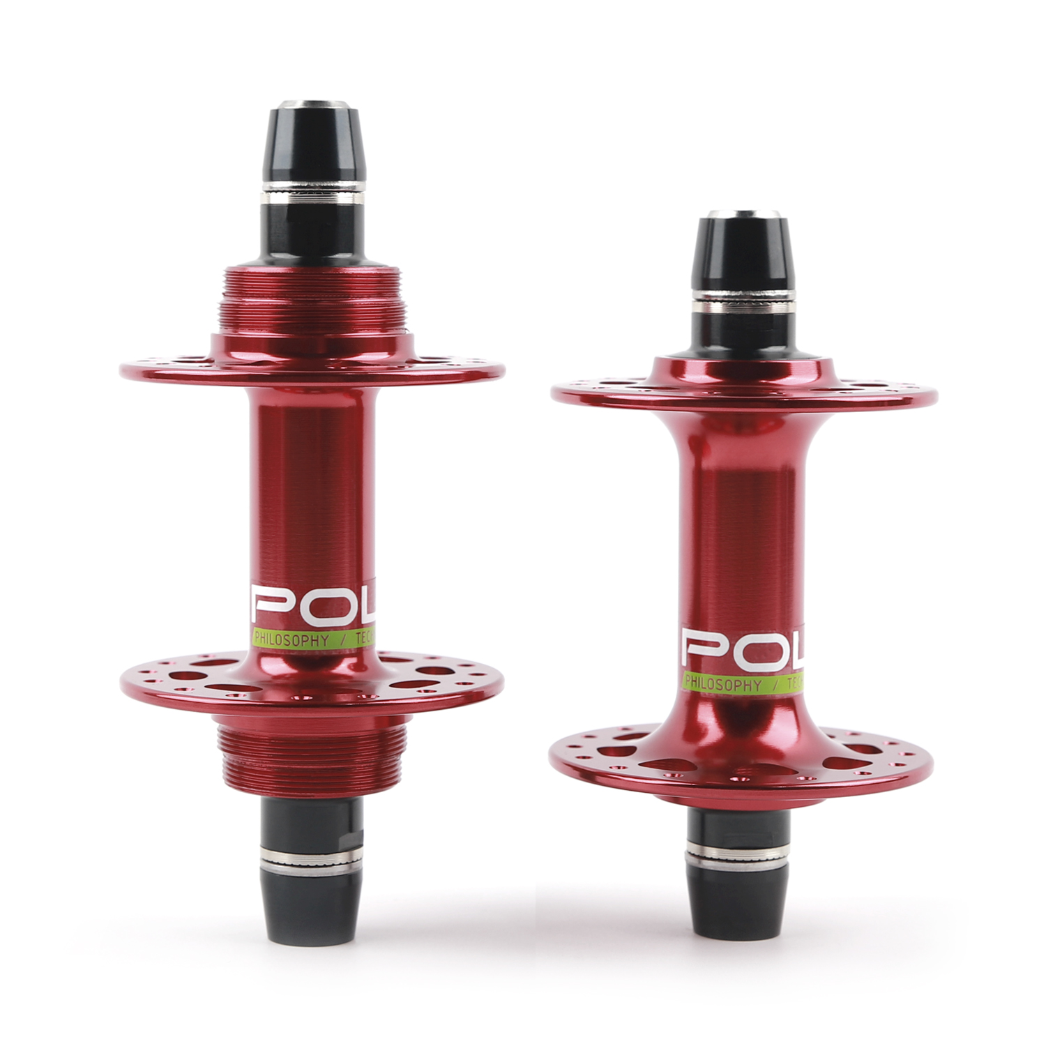 POLSO FH003 Fixed Gear Bike Hub Aluminum Alloy Fixie Front and Rear Bicycle Hubs Single Speed Track Cycling: Red