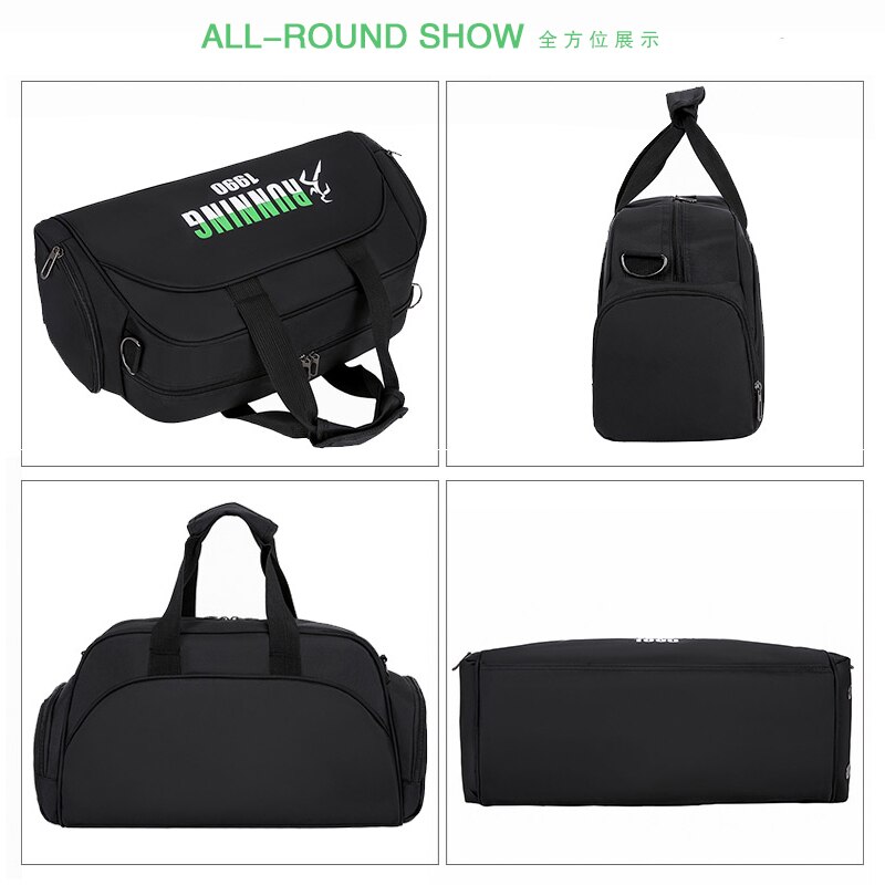 Logo Gedrukt Mens Tote Tas Voor Sport Gym Paar Yoga Fitness Tassen Training Reizen Handtas Plunjezakken Bagage Met Schoenen pouch