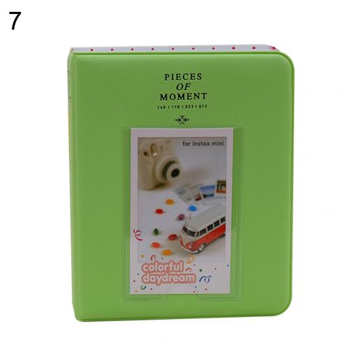 Cartoon 3 Inch 64 Zakken Fotoalbum Foto Opslag Houder Voor Fujifilm Instax Art Craft Home Decor Bruiloft Afstuderen Foto: Licht Groen