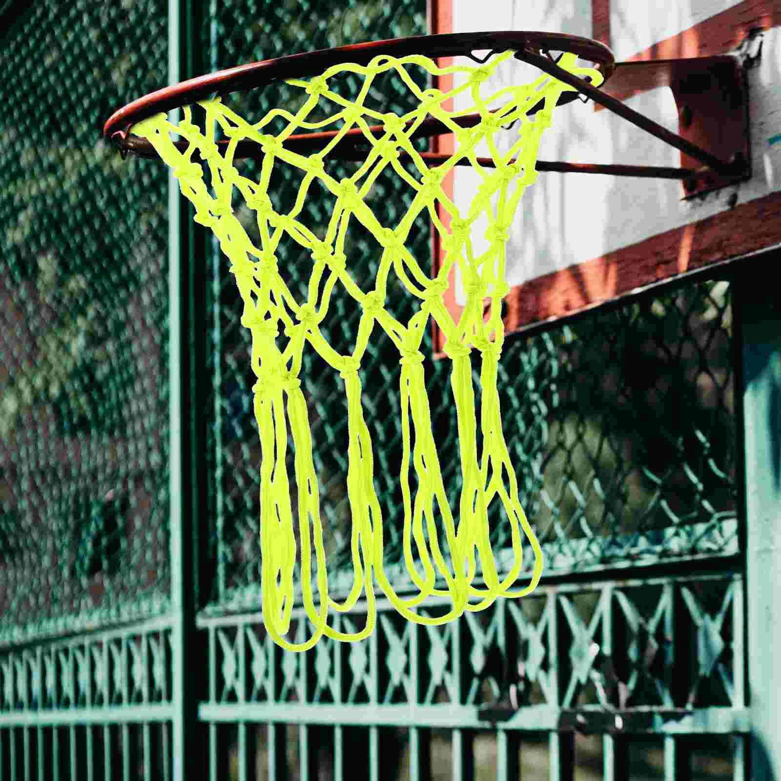 Leuchtendes basketballnetz, hängendes basketballnetz für basketballwettbewerbe im freien