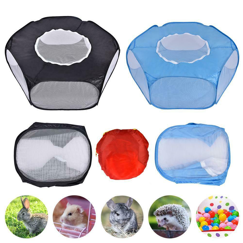 Pet Puppy Konijn Kinderbox Hek Indoor Outdoor Kleine Dier Hamsters Kooi Tent Opvouwbare Draagbare Kennel Met Rits Cover Bedden