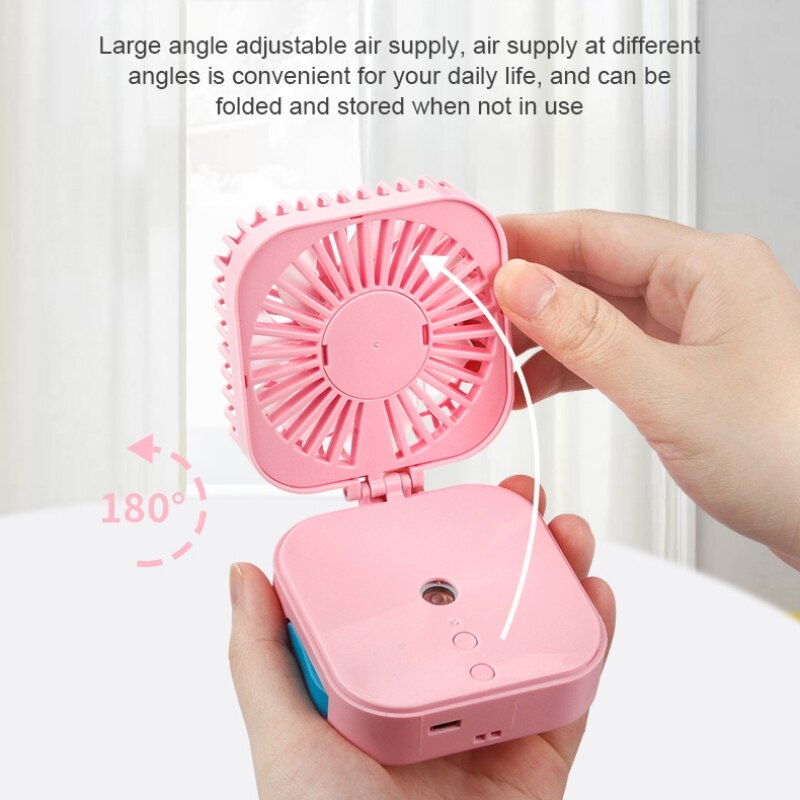 Handheld mini fan spray cooling fan rechargeable folding travel cooler cooling mini fans portable small fans