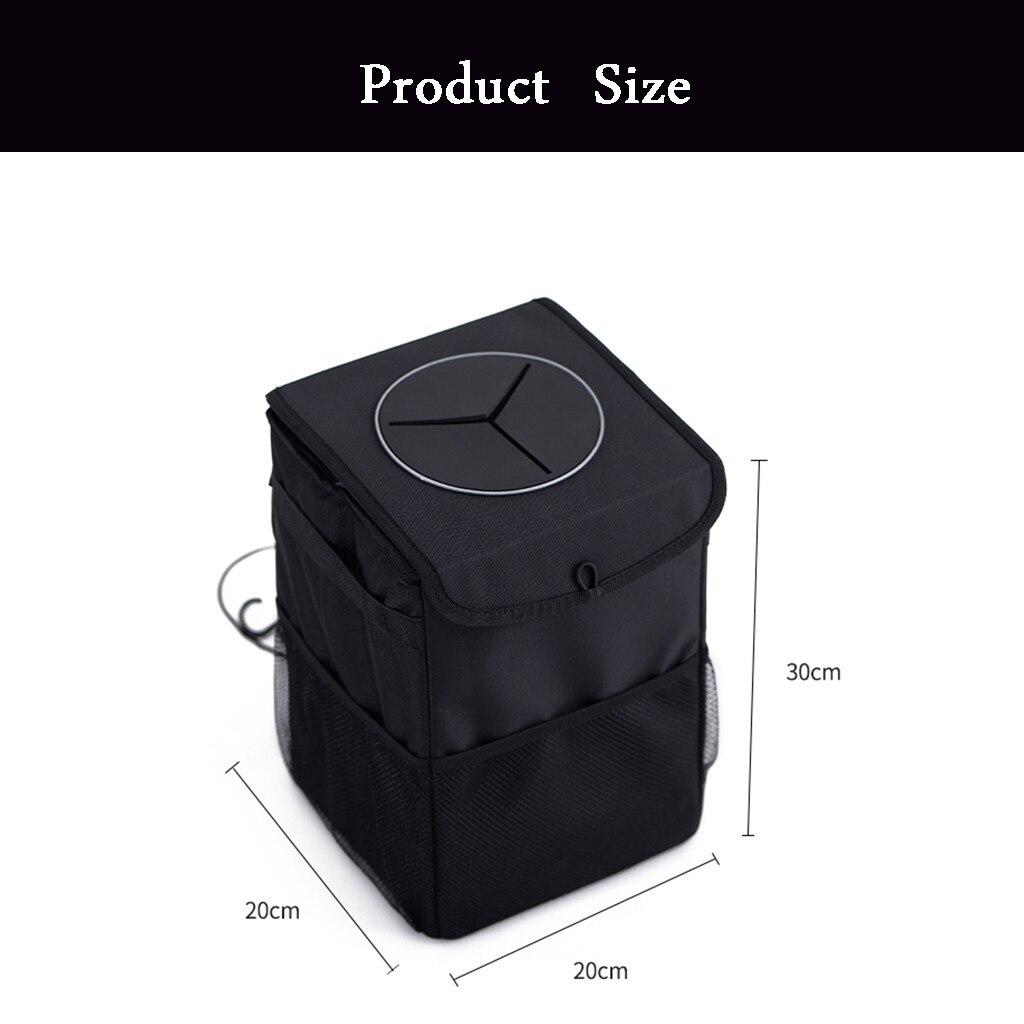 12L Car Trash Garbage Can Waste Dust Bin Storage Box Rubbish Bag Bucket durable для авто аксесуары