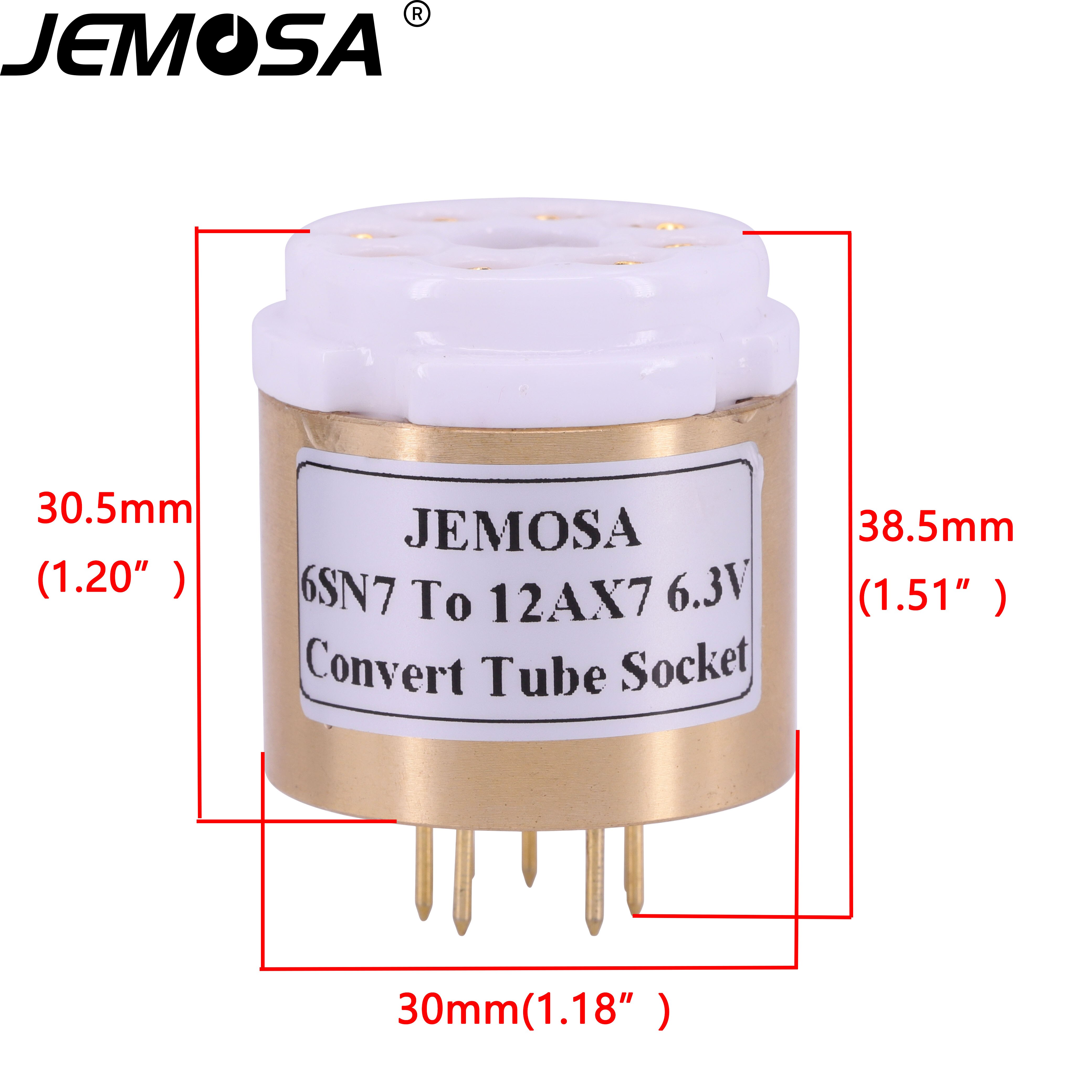1Pc 6SN7 6SL7 ECC32 ECC33 6N8P 6N9P B65 Om 12AX7 12AU7 ECC82 ECC83 7025 Diy Audio Vacuumbuizenversterker zet Socket Adapter