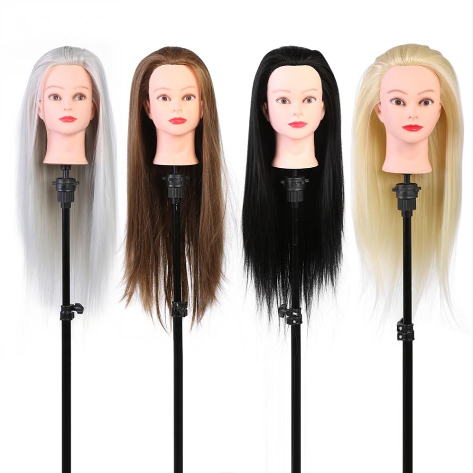 Hair Salon Cosmetology Hairdressing Practice Head Mannequin Dolls Salon Hair Styling Tools