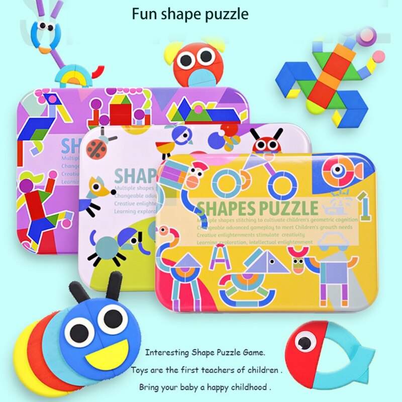 Kinderen Interactieve Geometrie Puzzel Mat Speelgoed Voor Meer dan 4 Jaar Oude Kinderen Vinden Hetzelfde Spel Verbeteren Intelligentie Speelgoed