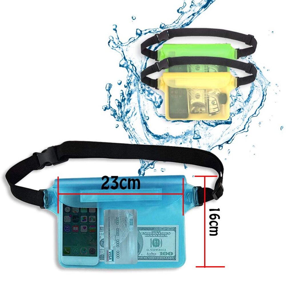 Waterdichte Schoudertas Heuptas Strand Zwemmen Touch Screen Telefoon Pouch Case Skiën Snowboard Onderwater Dry Bag Voor Telefoon