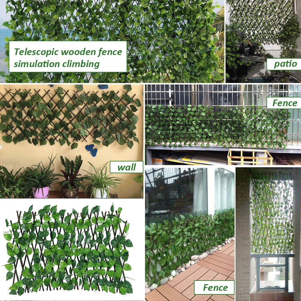 Artificial Ivy Fence Leaf Privacy Fence Roll Wall Landscaping Fence Privacy Fence Screen Outdoor Garden Backyard Balcony