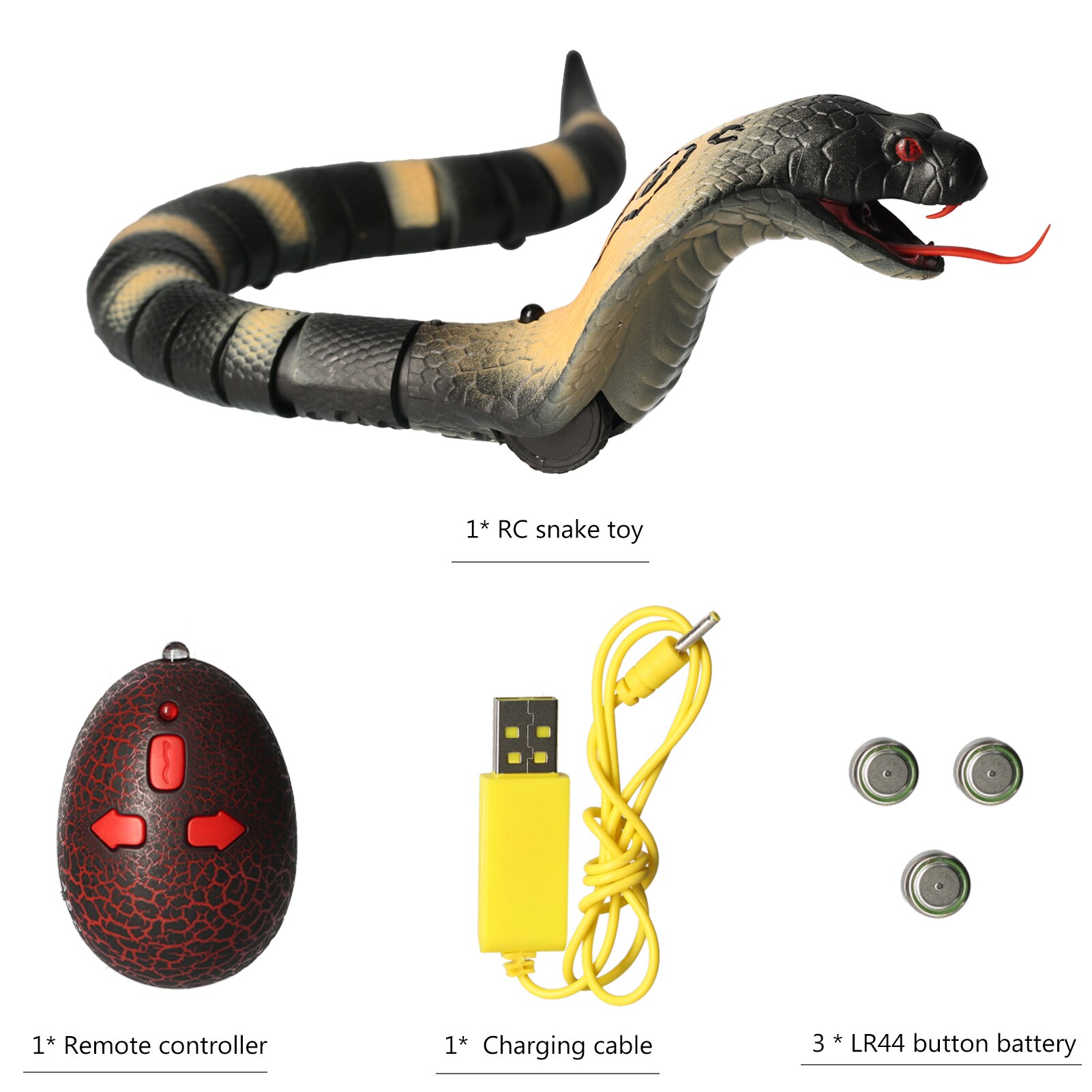Novelty RC Snake And Egg Viper Remote Control robot Animal Toy Interactive Children's Toys for Kids Pet