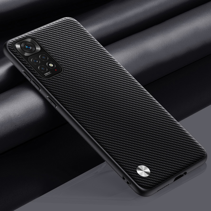 Étui de luxe en cuir PU pour Xiaomi Redmi Note 11S 11 Pro, coque arrière de Protection en Silicone mat pour Redmi Note 11E Pro