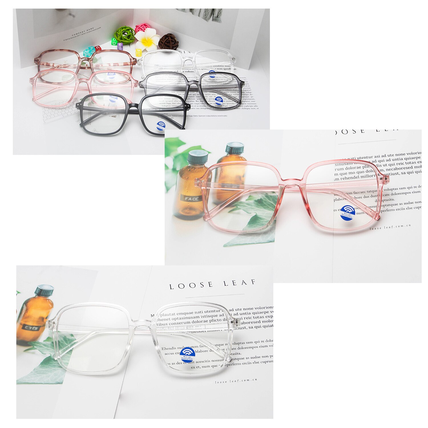 Unisex Glasses Anti-blue Light Glasses Ultra Light Square Frames Spectacles Computer Flexible Eyewear Portable Reading Glasses