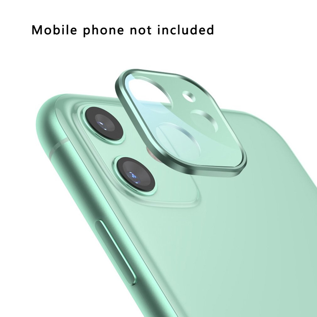 Mobile Phone Back Camera Lens Tempered Glass Protector Film For iPhone 11 Anti-Blu-ray Camera Lens Cover: 11 green