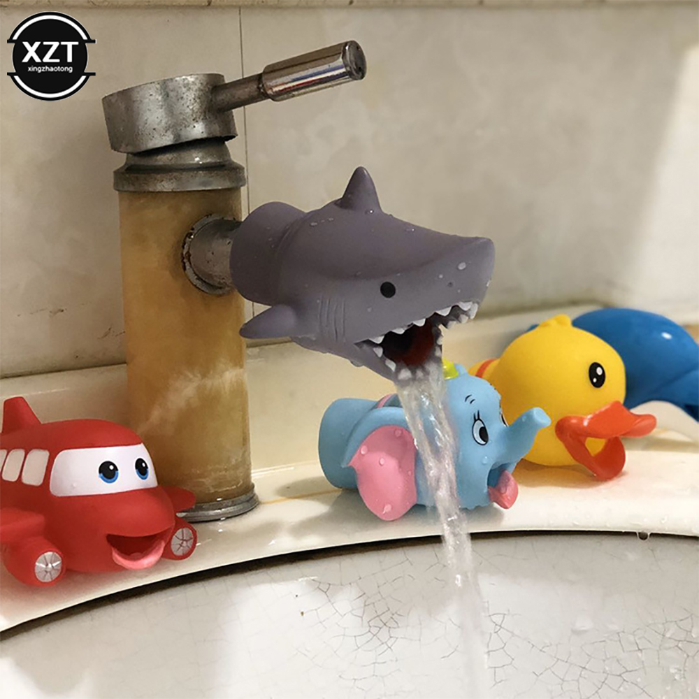Niedliche Tier-Wasserhahn-Verlängerung für Kinder, hilft beim Händewaschen, Waschbecken, Wasserhahn-Verlängerung, Badezimmer-Waschbecken-Wasserhahn-Verlängerung für Kinder und Kleinkinder ﻿