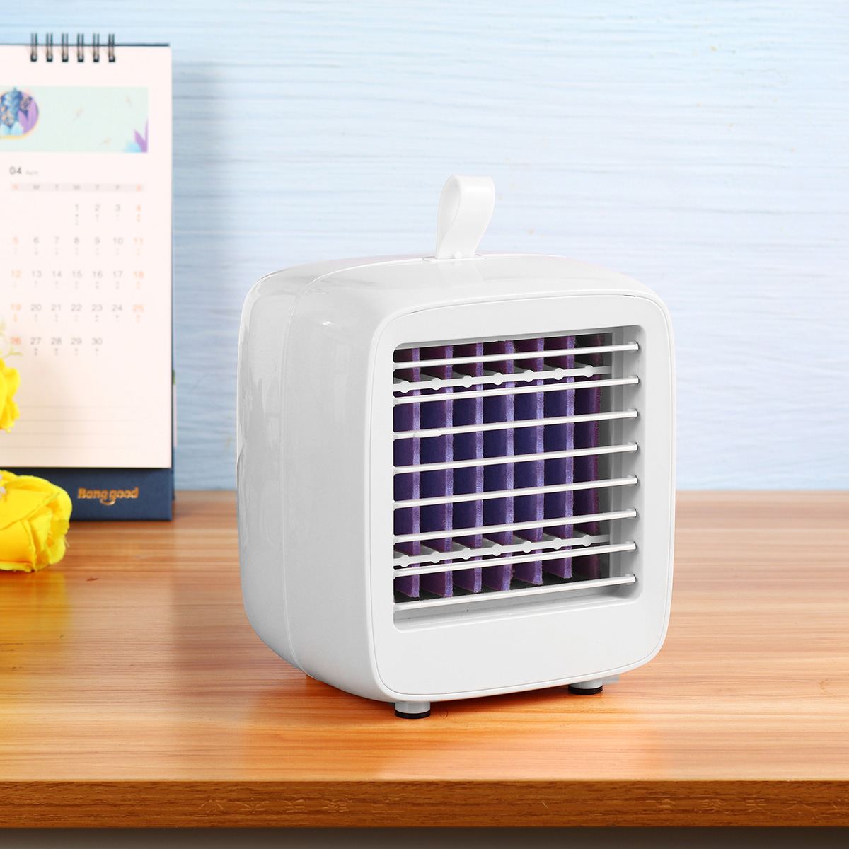 Mini klimaanlæg bærbar luftkøler 200ml vandtank hjem personligt rum køler blæser usb desktop køleventilatorer 2 speed