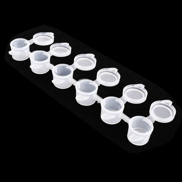 10 Strips Lege Verf Strips Mini Verf Doos Pod Arts Ambachten Plastic Opslag Containers Pigment Container Tekening Accessoires: 5ml