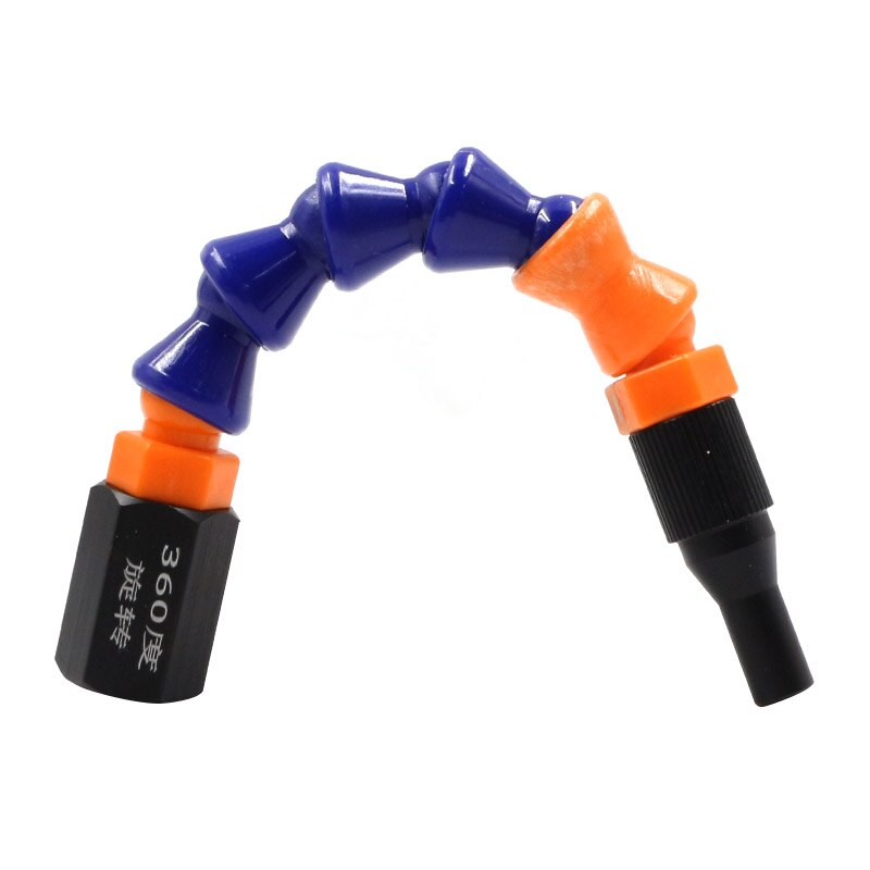 HIFESON 360° Adjustable Bamboo Shape Metal Glue Nozzle for Bathroom Glass Soft and Hard Glue Glue Nozzle