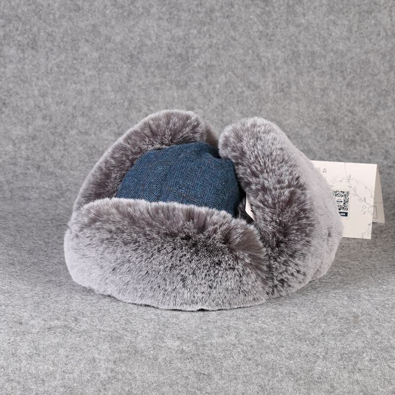 B-8501 męskie zimowe ciepłe czapki bombowiec dla dorosłych ochrona słuchu futrzane czapki wiatroszczelna czapka regulowana rosja Ushanka czapki