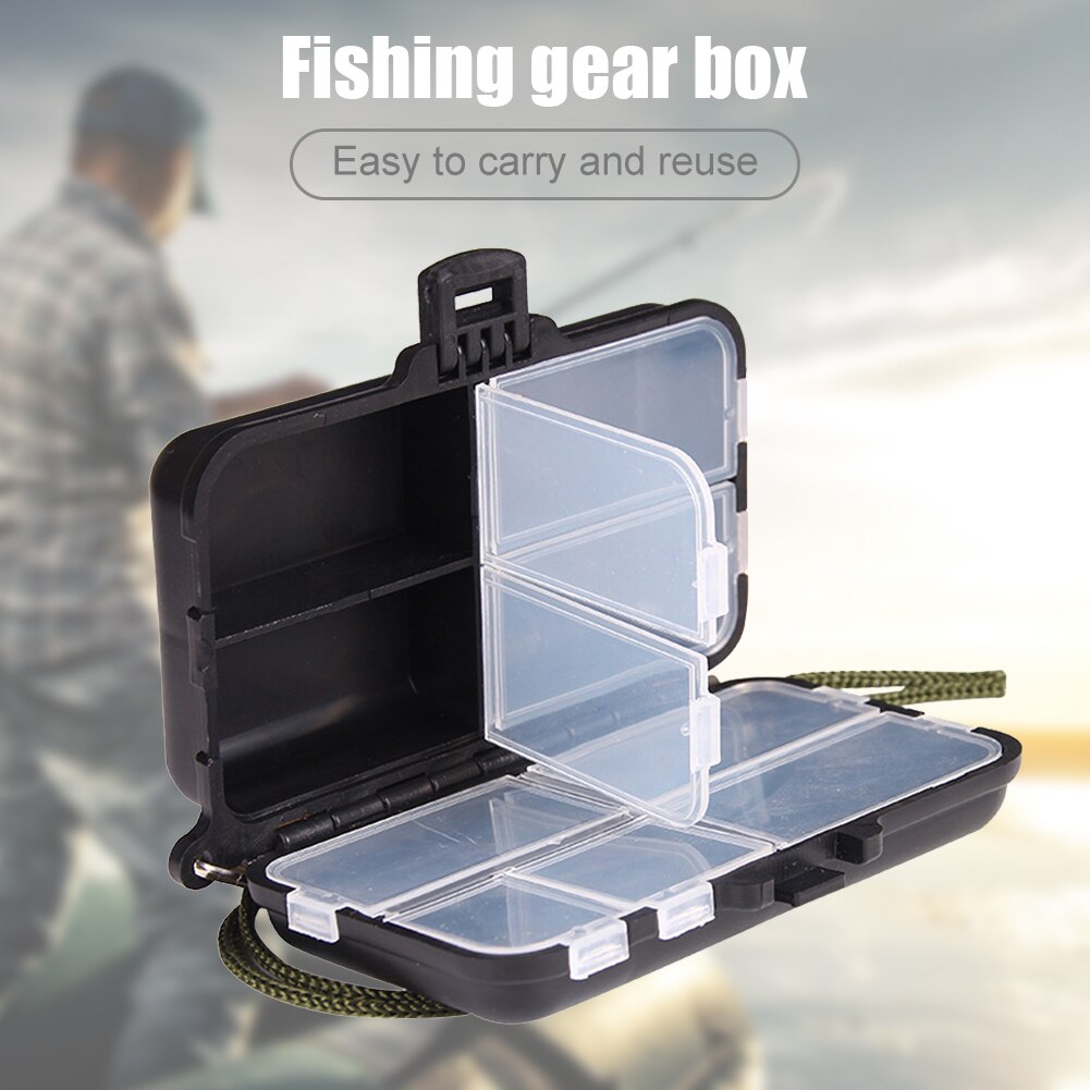Carp Fishing Tackle Box Waterproof 9 Compartments Multifunctional Fishing Tackle Box Portable Fish Lure Bait Hook Case
