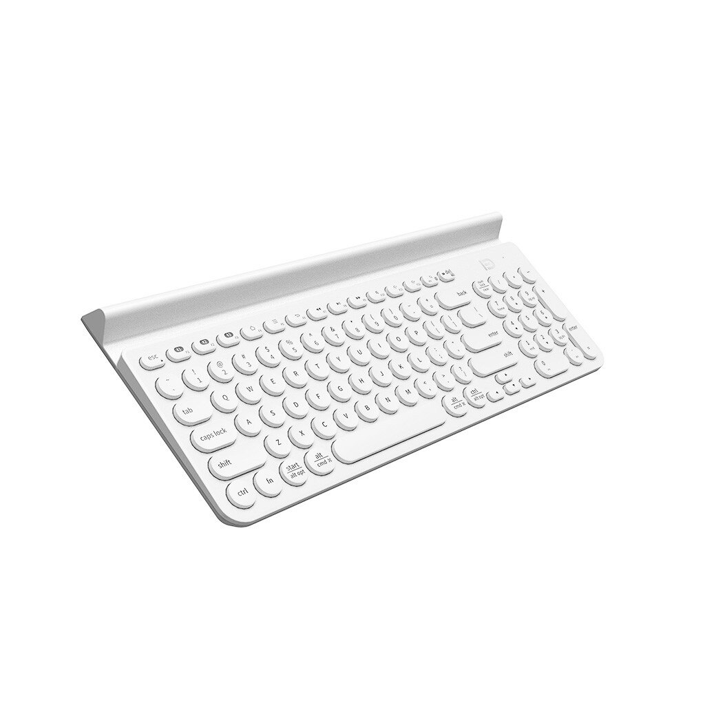 Ultra cienka bezprzewodowa klawiatura Bluetooth bezprzewodowa klawiatura z okrągłym klawiszem do telefonu/tabletu/laptopa do domu biurowego