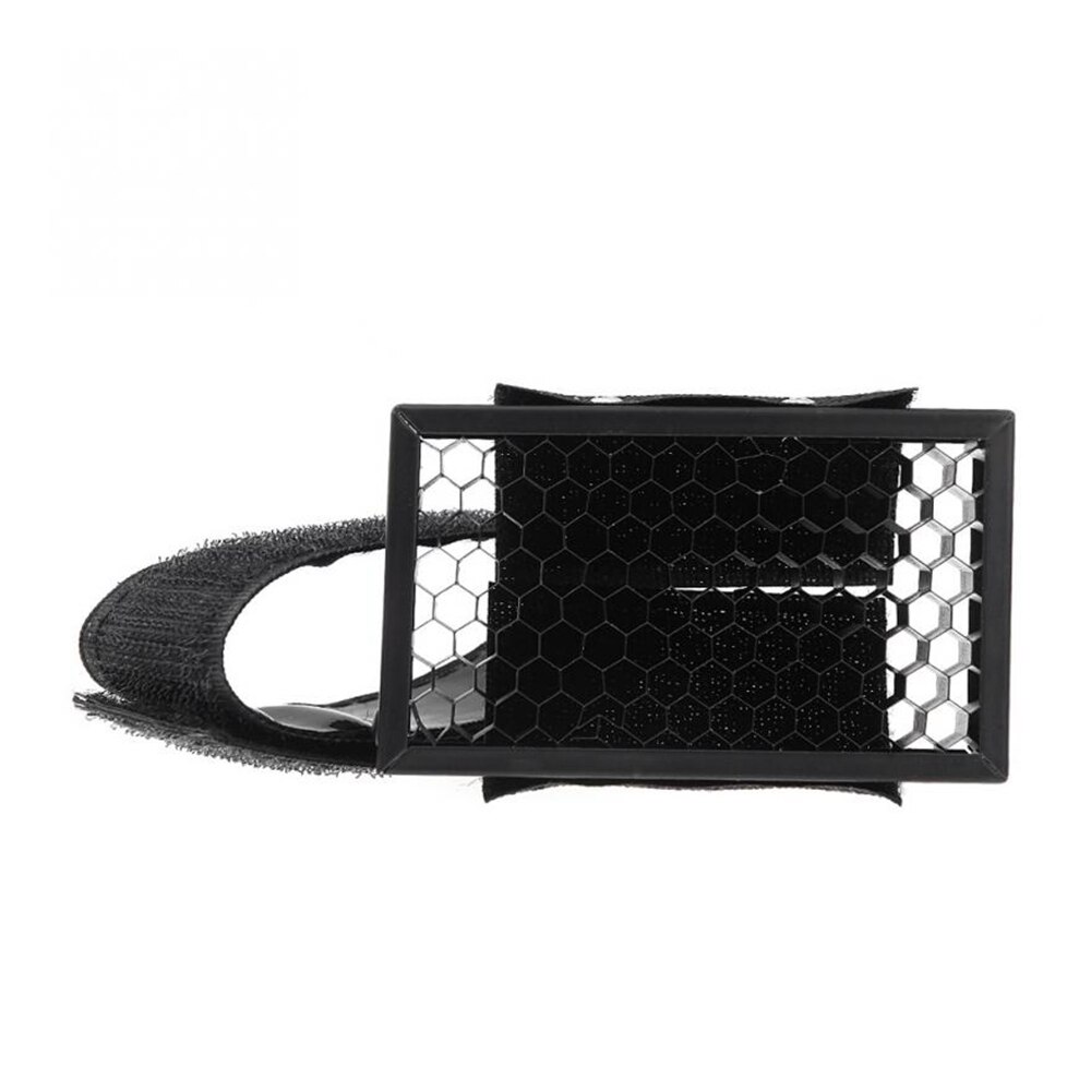 Difusor de panal de abeja con cinta ajustable para Speedlight Speedlite Universal, difusor de rejilla con filtro de puntos, peine de miel, rebotador