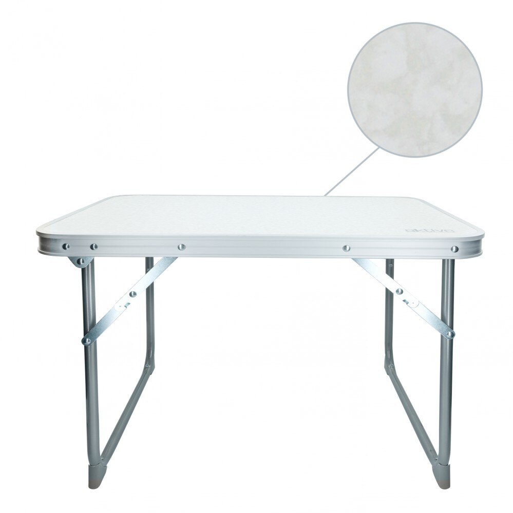 Mesa plegable Camping 60x40x40 cm Aktive blanca, Mesa camping, Mesas plegables para comer, Mesa jardin exterior, Mesa auxiliar