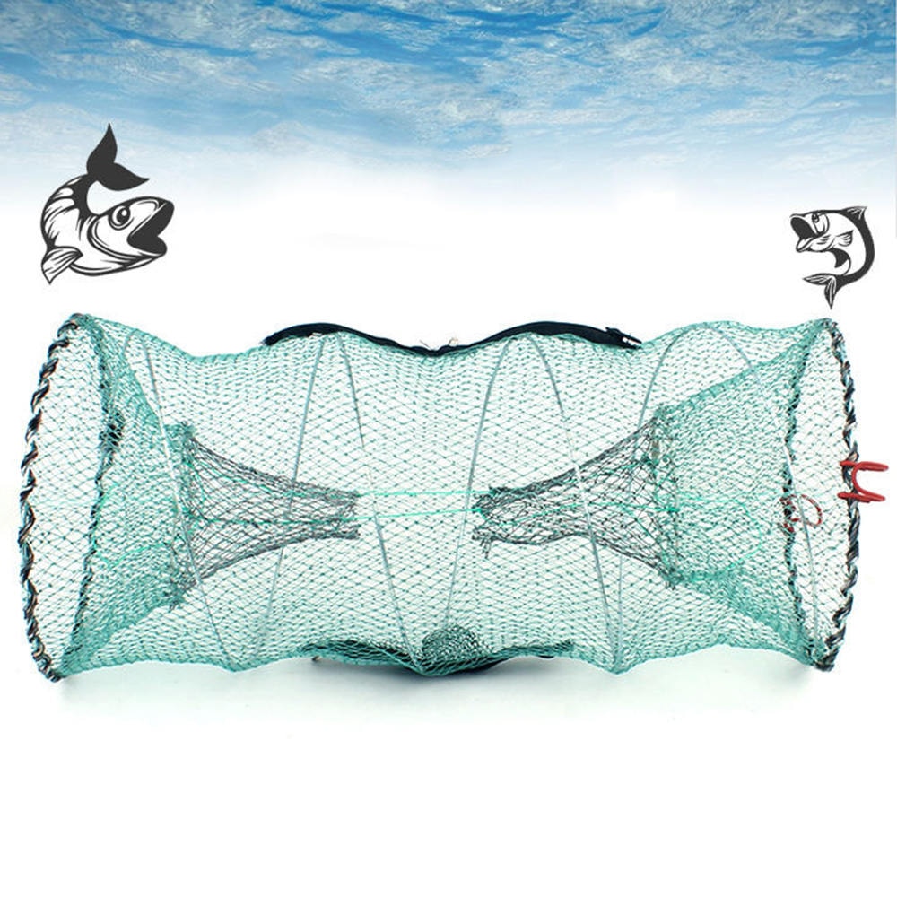 Outdoor Automatische Vouwen Vis Trap Visnet Inklapbare Cast Mesh Landing Aas Net Voor Krab Garnalen Minnow Crawfish Meerval