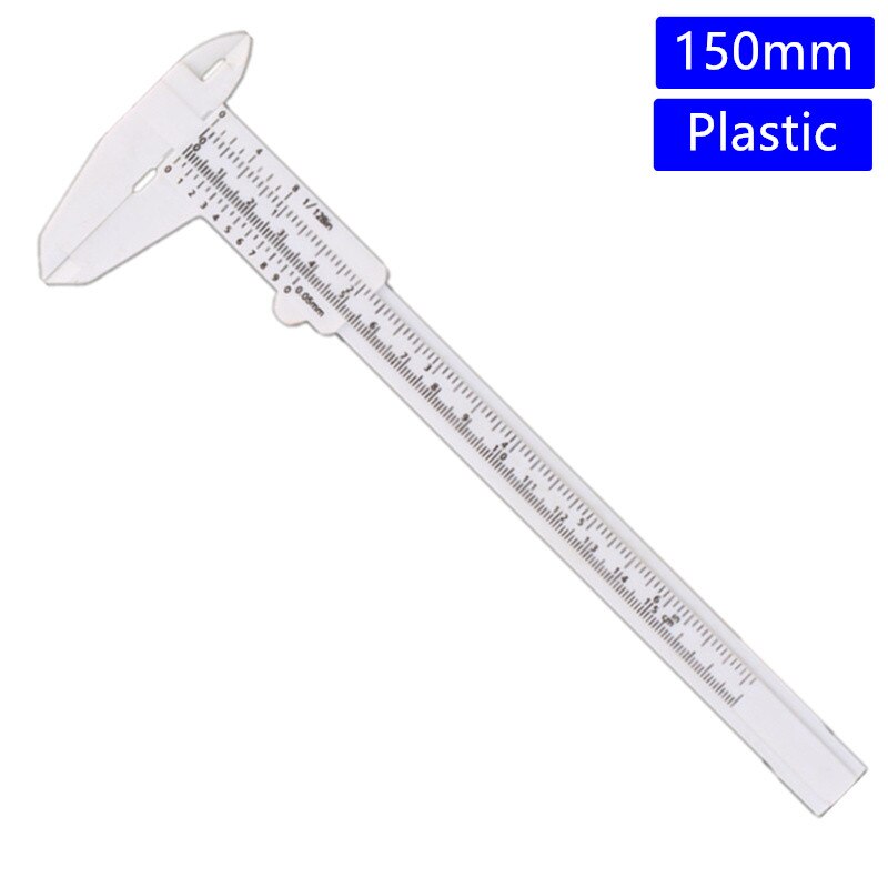 Electronic Digital Vernier Calipers 0-150mm/200mm/300mm 0.01mm Stainless Steel LCD Ruler Measuring Gauging Tools: 0-150mm Plastic