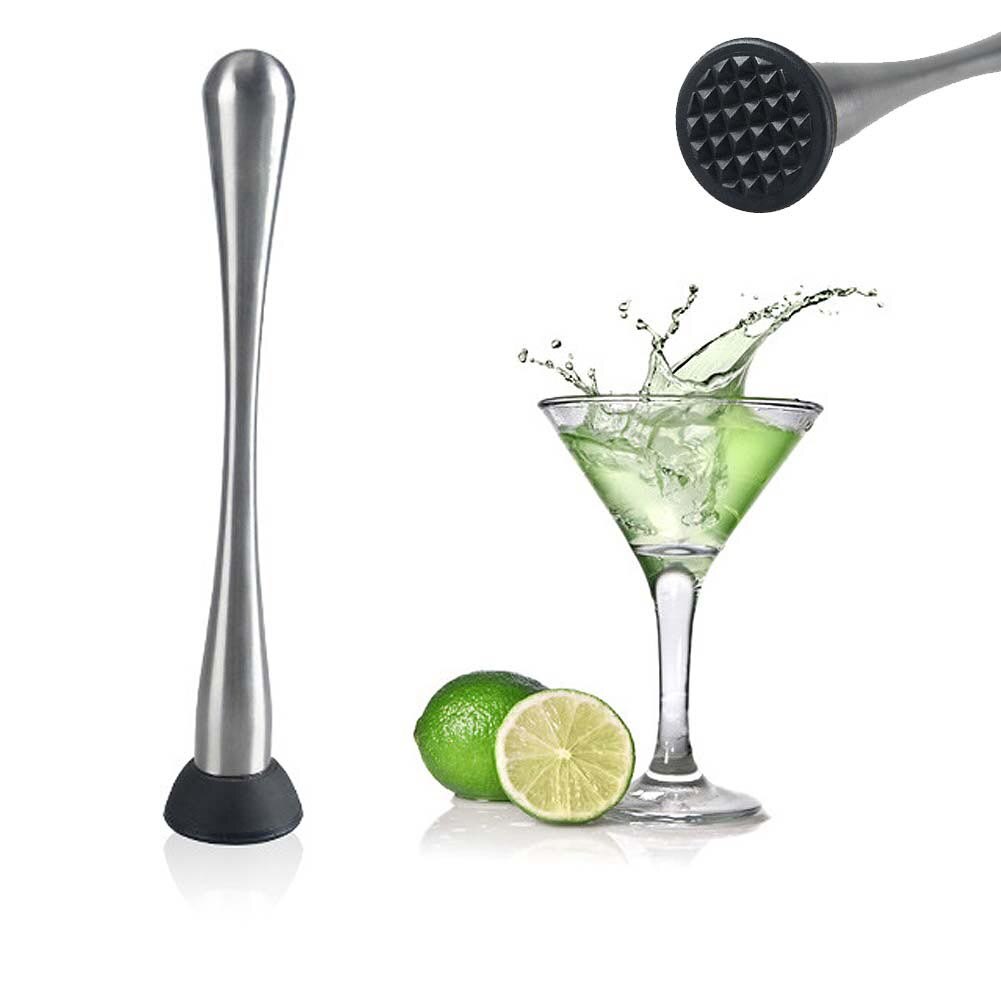 Muddler Rvs Bar Mixer Bar Mojito Cocktail DIY Drinken Fruit Muddler Verpletterd Ijs Bar Tool DTT88
