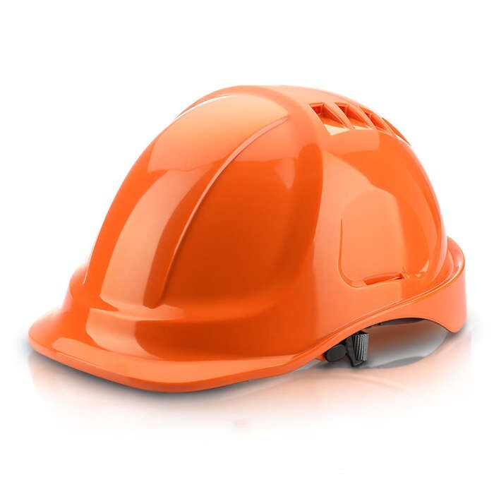 Ck tech. skyddshjälmkonstruktion hjälm arbetskeps abs material skyddshjälmar andningsbar teknisk krafthjälm: Orange