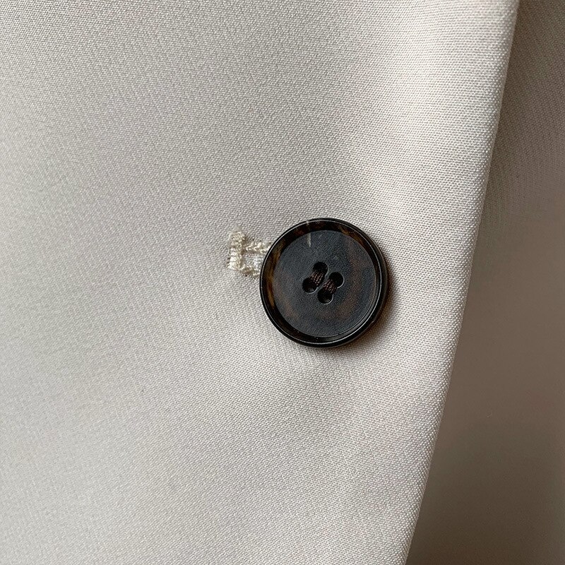 Bygouby ol dame dress vest vintage dobbelspent dame topper svart hvite jakker vår høst ermeløs vest