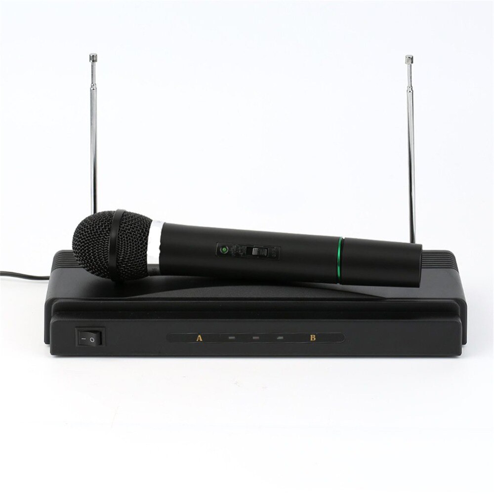Wireless Home Bar Wireless Microphone Receiver System Dual Handheld Mics Set For Studio Karaoke