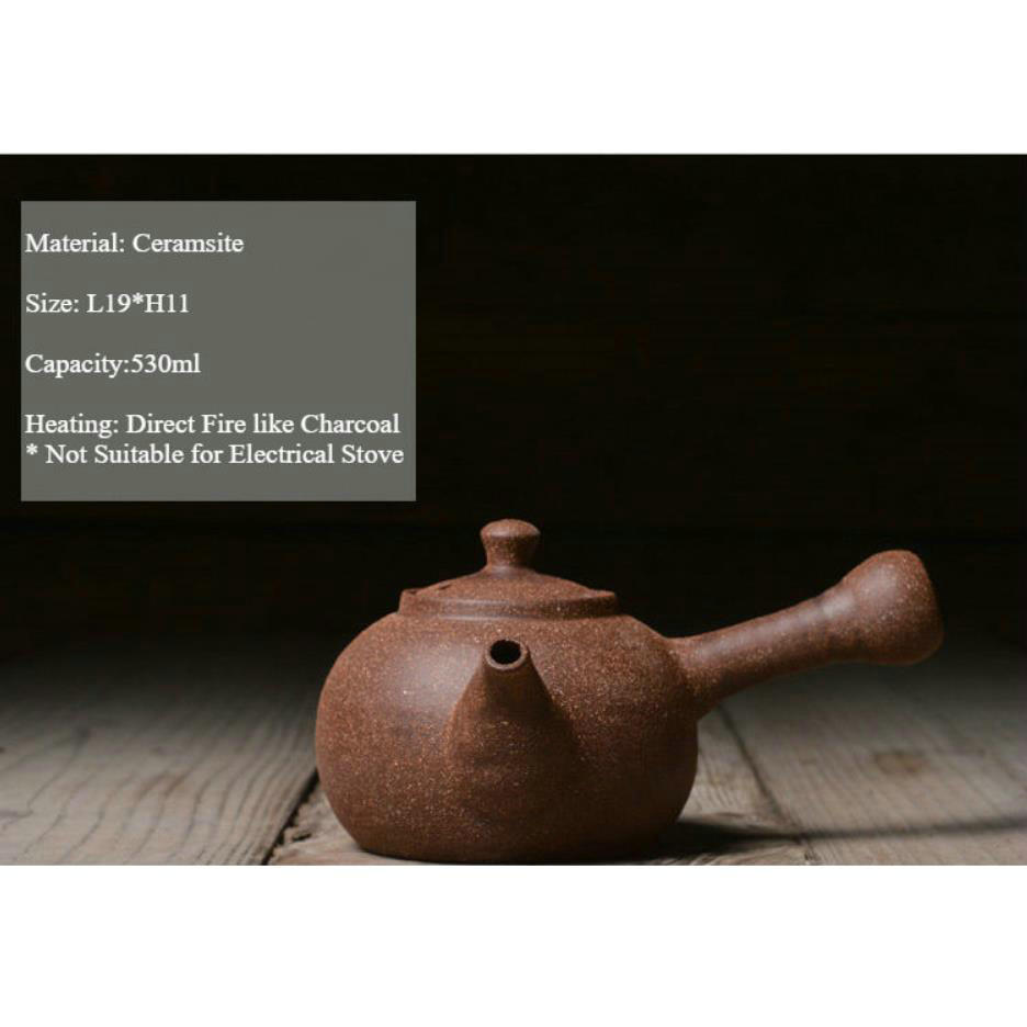 "KingTeaMall" Chaozhou Ceramica di Acqua Bollente Bollitore nei pressi di 530ml Cinese Gongfu Teawares, Teasets, Teatools, Regali