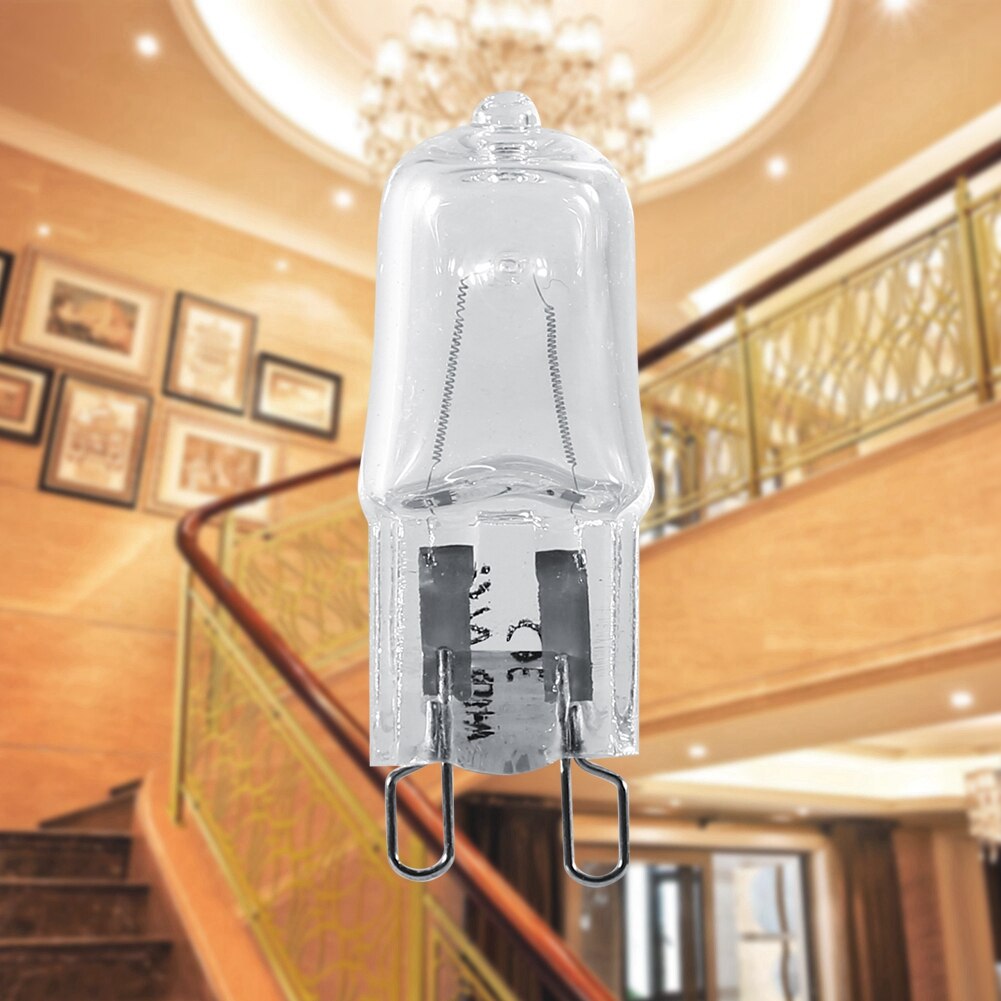 10Pcs 120V 40W G9 Base Halogen Light Bulb Lighting Replacement Home Warm White Bright 2900K