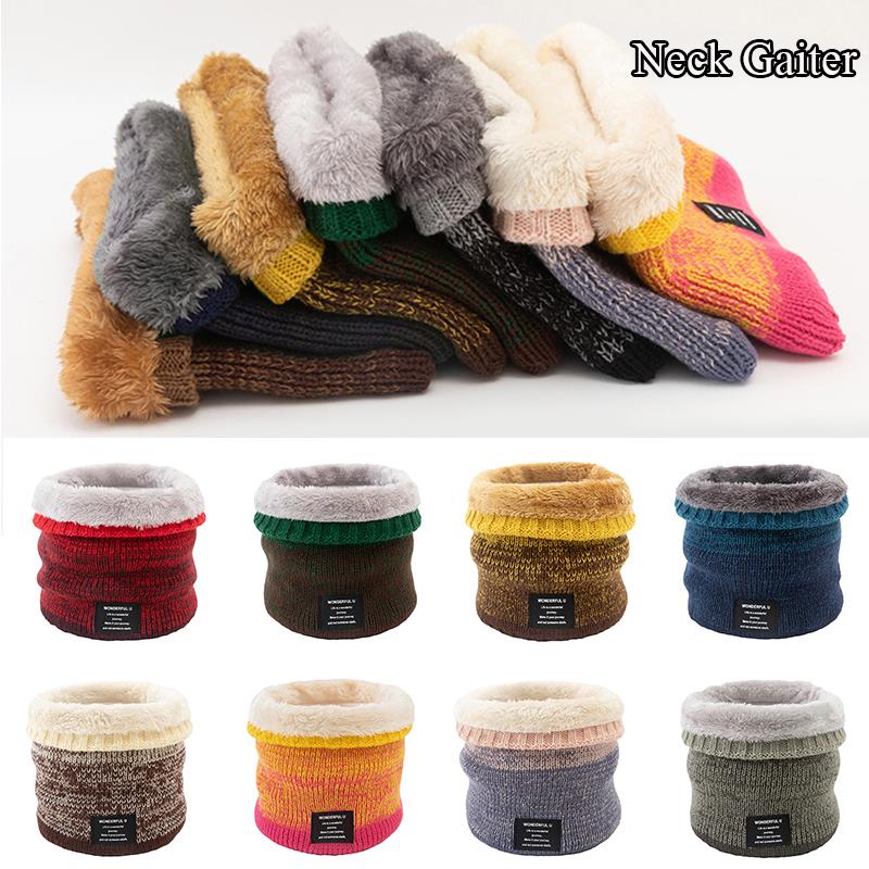 Unisex Breien Trui Sjaal Kraag Winter Gebreide Sjaal Vrouwen Mannen Dikke Warme Sjaals Alle-Match uitlaat