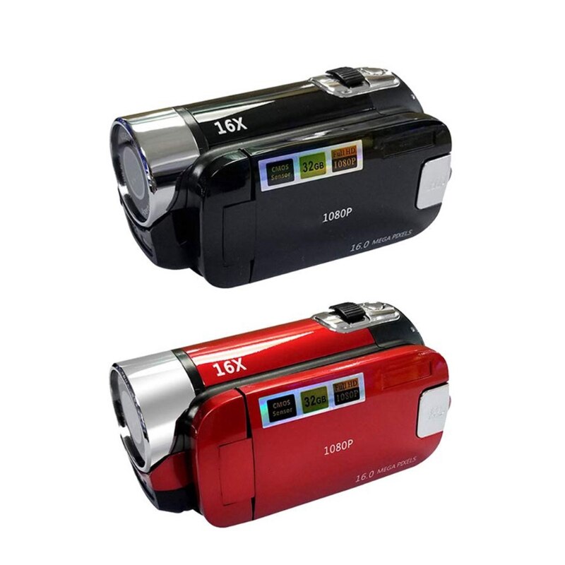 2.7" TFT LCD Flip Screen Video Camera Camcorder 1080P Vlog Youtuber Live Video 16X Digital Zoom Digital Video Camera C7AA