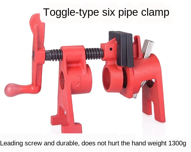 F Clamp Fixed Water Pipe Clamp Quick Woodworking Pipe Clamp Splicing Clamp 6 Branch Pipe Clamp Water Pipe Clamp
