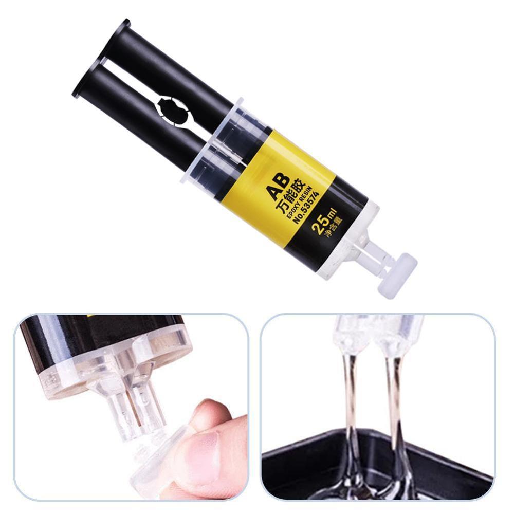 1pc 50ml High Strength Epoxy Resin AB Glue 5 Seconds Glass Fiber Ceramic Hard Plastic Epoxy Resin Adhesive