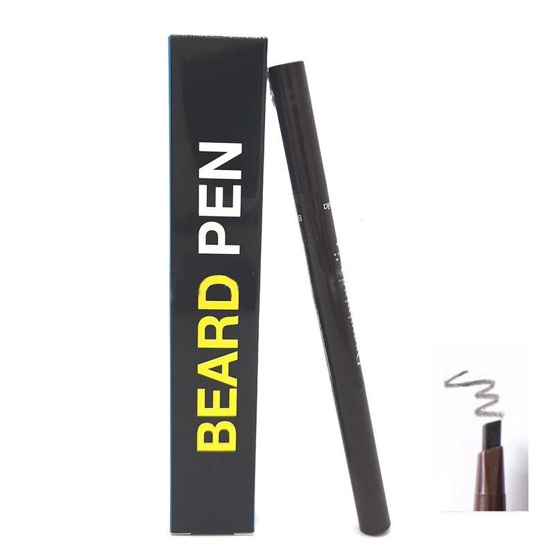 3 Color Beard Pen Color Drawing Waterproof Beard Grooming Pen Box Packaging