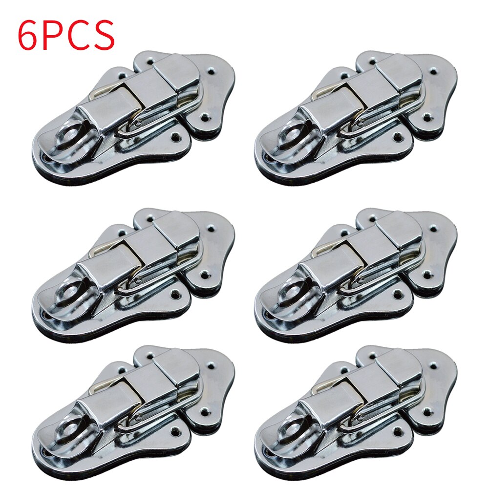 6pcs Hardware Lock Toggle Catch With Keyhole Closure For Luggage Travel Multifunction Latch Clasp Wooden Box Sturdy Suitcase