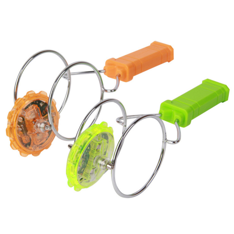 Neue 1 Pcs Licht-up Magnetic Gyro Räder Lustige Blinkende Licht Spin Spielzeug für Kinder: Default Title