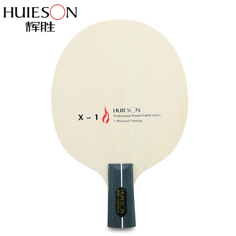 Huieson 5 Ply Wood Table Tennis Blade Lightweight and Non-Bouncy Blade for Table Tennis Learners Kids Entry Level Racket X1: Short handle