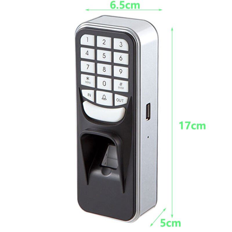 Fingerprint Password Key Lock Access Control Machine Biometric electronic door lock 125KHZ rfid door access control system