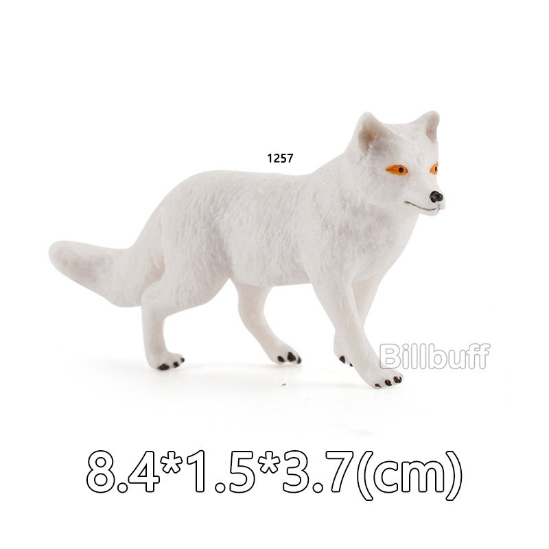 Simulatie Wilde Dieren Zoo Action Figure Vulpes Fox Cub Model Eekhoorn Actiefiguren Vroege Educatief Speelgoed Voor Kinderen: animal toy d