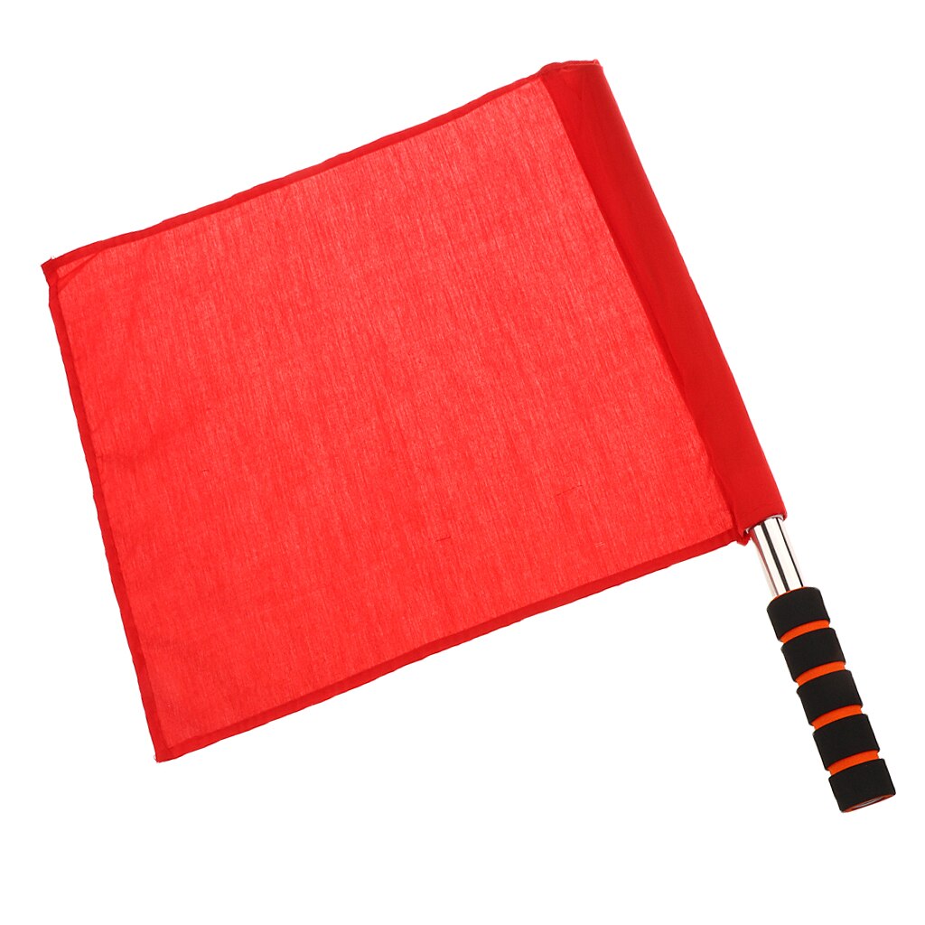 MagiDeal professionioanl 1Pc bandiera palmare atletica bandiera arbitro in acciaio inossidabile bandiera segnale pista e campo 4 colori scegli