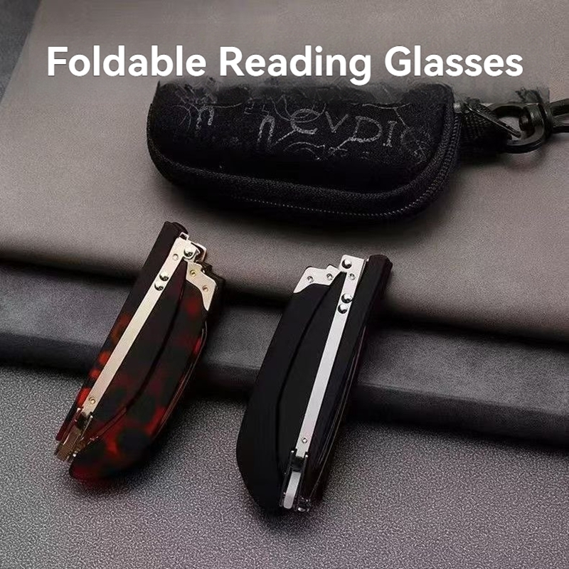 Foldable Reading Glasses 360 Degree Rotating Anti Blue Hd Reading Glasses Portable Lightweight For Middle-aged Elderly People
