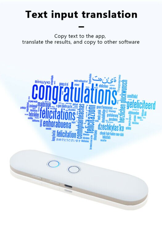 Smart Stimme Übersetzer Business Tragbare Zwei-Weg Instant Echtzeit 42 Multi Sprache Übersetzung Für Reise Studie
