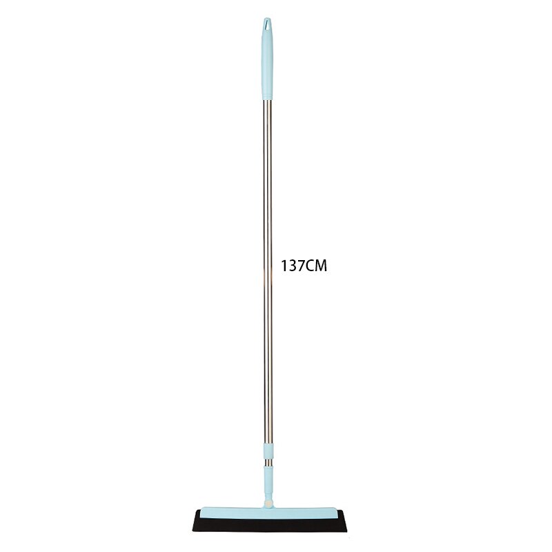 Multifunctional Magic Broom Sweeper Remove Dirt and Hair Rubber Mop Water Sweepe with Squeegee Glass Wiper for Room, Bathroom: Green broom