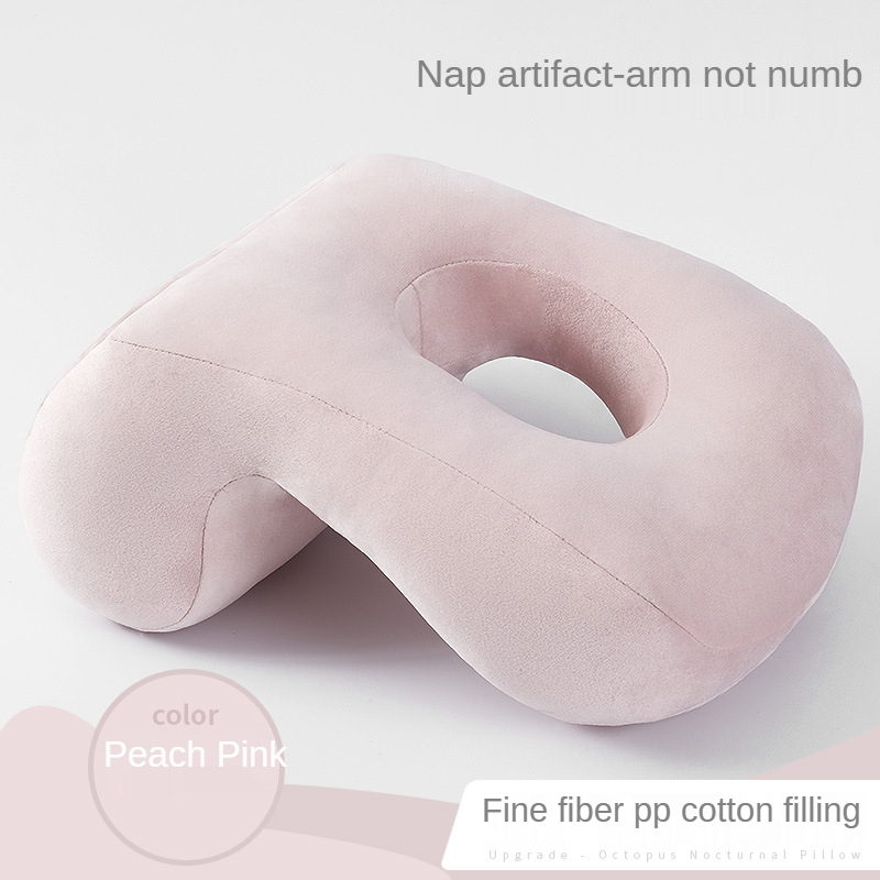 Suitable for neck pillow, nap, lying multi-purpose sofa bedding pillow: peach pink