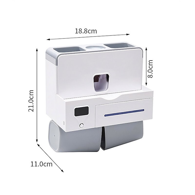 Uv tandenborstelhouder multifunctionele opbergrek tandpasta knijpers automatische tandpasta dispenser badkamer accessoires sets