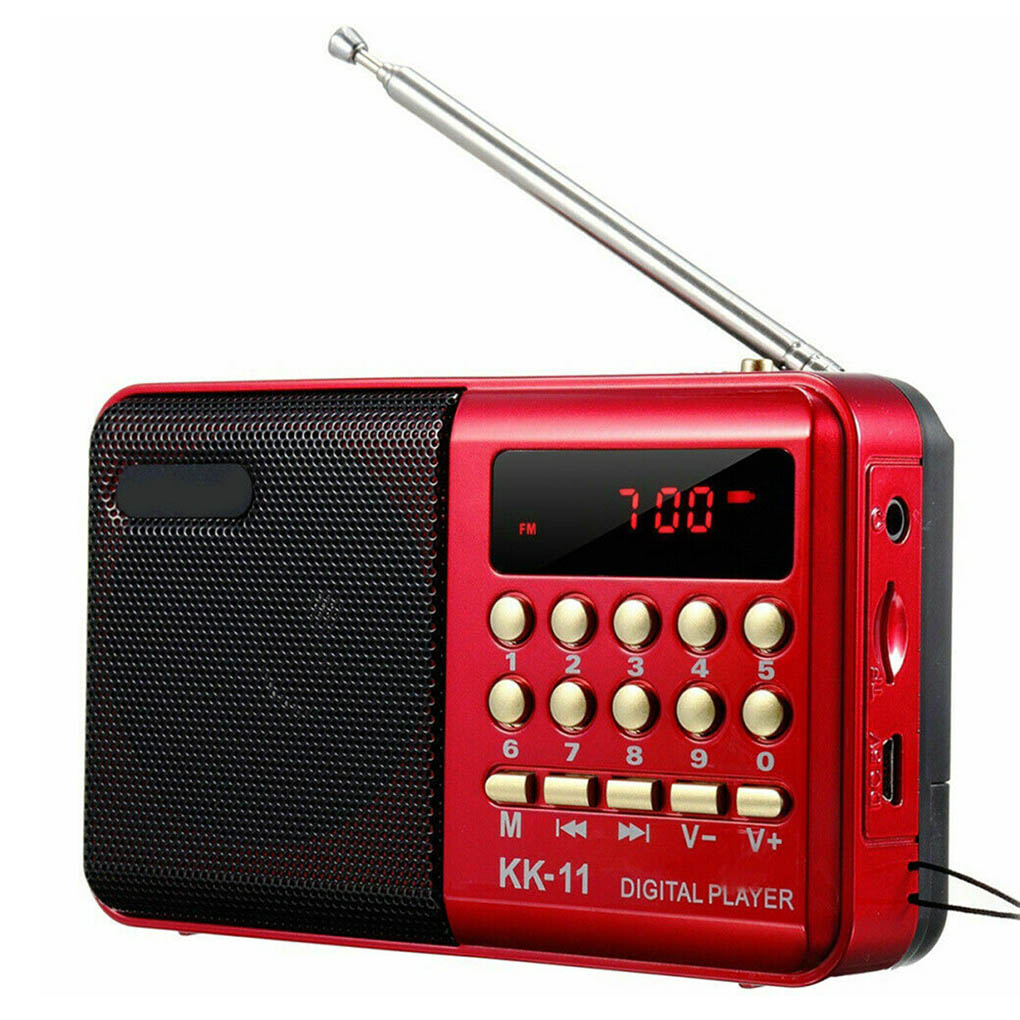 Portable Mini Handheld Digital FM Usb Tf MP3 Radio Music Player Pocket Radio Speaker Rechargeable Sound Recorder